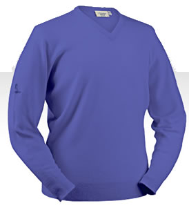 glenbrae Golf Sweater Spirol Lambswool Lavender