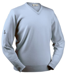 glenbrae Golf Sweater Spirol Lambswool Mist