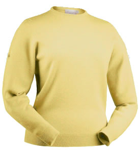 glenbrae Ladies Golf Sweater Spirol Lambswool Corn