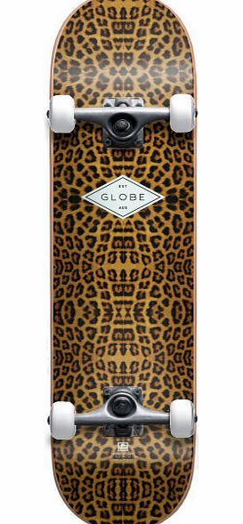 Globe Full On Leopard Skateboard - 7.75 inch