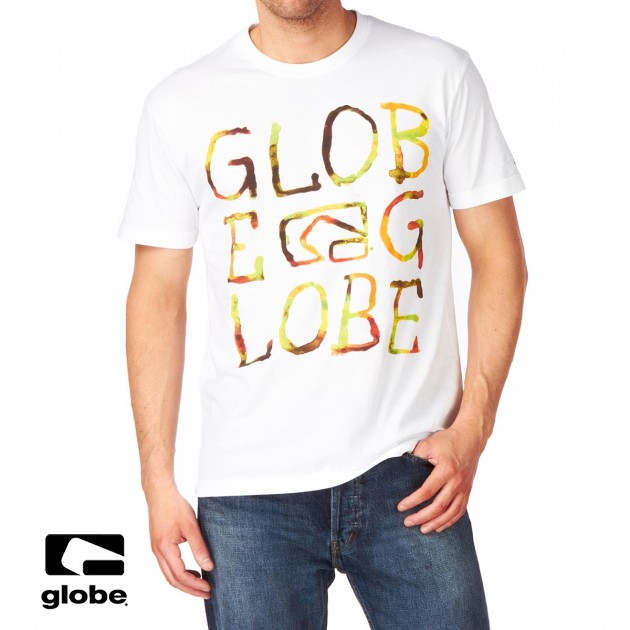 Mens Globe Brussles T-Shirt - White