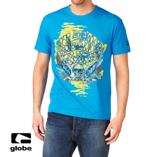 Mens Globe Sultans T-Shirt - Arctric Blue