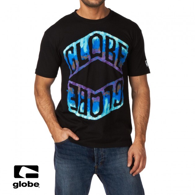 Mens Globe Vault T-Shirt - Black