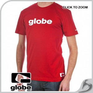 T-Shirt - Globe Branded T-Shirt - Red