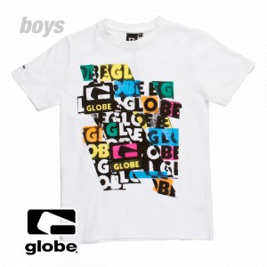 T-Shirts - Globe Boys Beglo T-Shirt - White