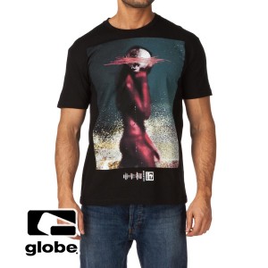 T-Shirts - Globe Magenta T-Shirt - Black