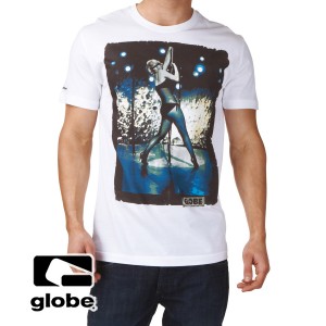 T-Shirts - Globe Rockn Pole T-Shirt - White