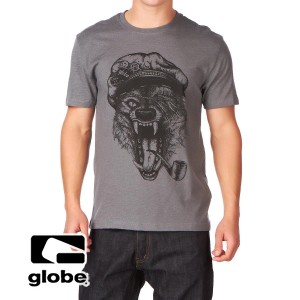 T-Shirts - Globe Snarl T-Shirt - Steel