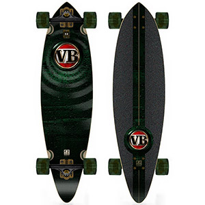 VB 38`` Cruiser skateboard - Green/Gold
