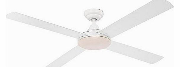 Globo Ceiling Fan with White Blades