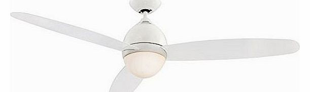 E27 Ceiling Fan with Gloss White Blades