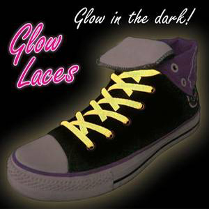 Glow In The Dark Shoe Laces - Yellow