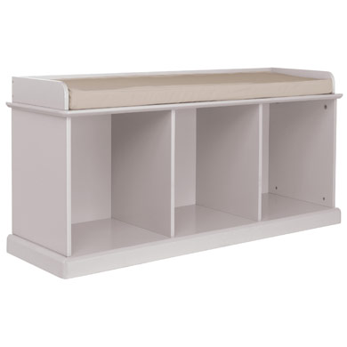 GLTC Abbeville Storage Bench, Stone (with Natural