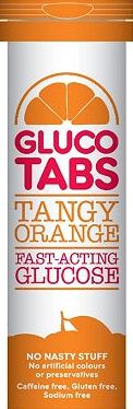 GlucoTabs, 2041[^]10072116 Glucose Tablets Orange - 10 Tablets