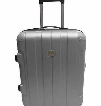 Go Explore Small 2 Wheel Suitcase - Silver