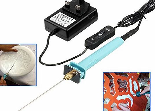 GOCHANGE Foam Cutter, GOCHANGE 100-240V/15W 10CM Electric Foam Cutting Machine Pen Tools Kit / Foam Craft Hot Wire Cutter / Styrofoam Polystyrene Cutting Pen with Electronic Voltage Transformer Adaptor