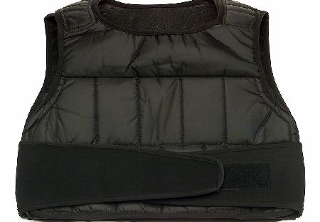 GoFit 20lb Unisex Adjustable Weighted Vest BLACK