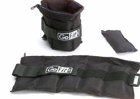 GoFit Adjustable Ankle Weights (1 to 10lbs)