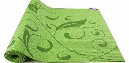 GoFit Pattern Yoga Mat - Hummingbird Green