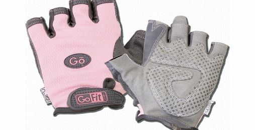 GoFit Womens Weightlifting Gloves Pink Large Inc CD Rom