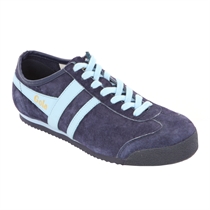 Classic Navy Pale Blue Suede Harrier Trainer