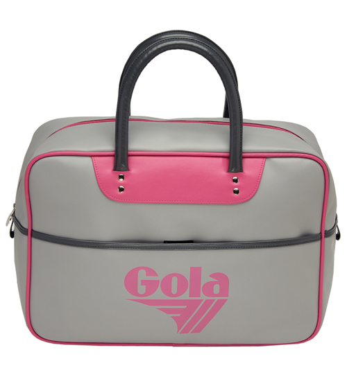Gola Grey And Pink Donat Weekend Bag from Gola
