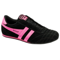 gola Sports Black Pink Liberty Suede Trainer