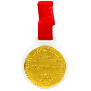 Gold Chocolate Medal for Champion Old Fart