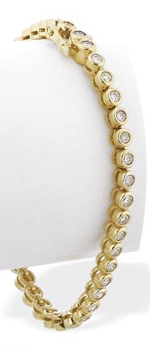 Gold Diamond Tennis Bracelet (162)
