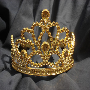 Gold Effect Crown Hair Accessory
