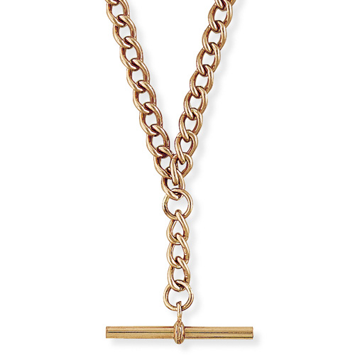 18 inch Albert Chain In 9 Carat Rose Gold