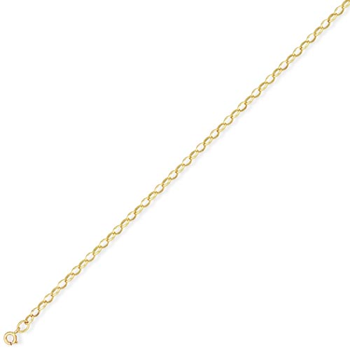 20 inch Heavy Oval Belcher Chain In 9 Carat Yellow Gold