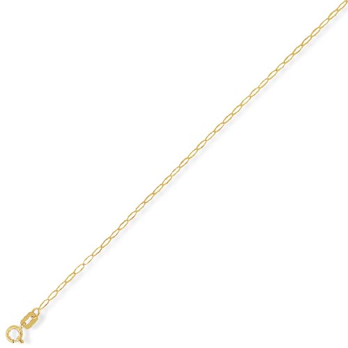 20 inch Oval Belcher Chain In 9 Carat Yellow Gold