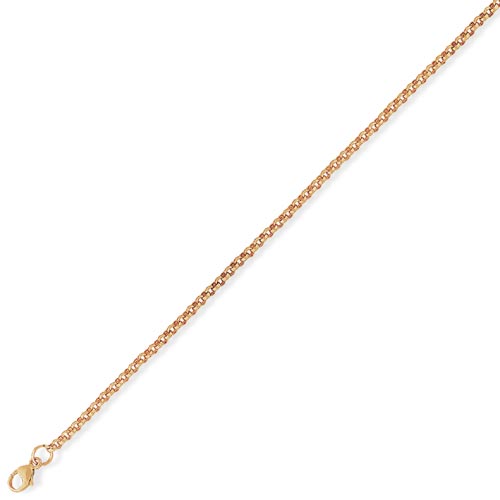 20 inch Traditional Round Belcher Chain In 9 Carat Rose Gold