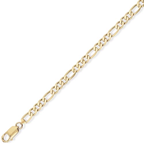 30 inch Premium 3 1 Figaro Chain In 9 Carat Yellow Gold