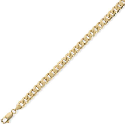 Gold Essentials 7.5 inch Value Curb Bracelet In 9 Carat Yellow Gold