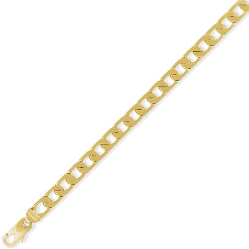 Gold Essentials 8.25 inch Curb Bracelet In 9 Carat Yellow Gold