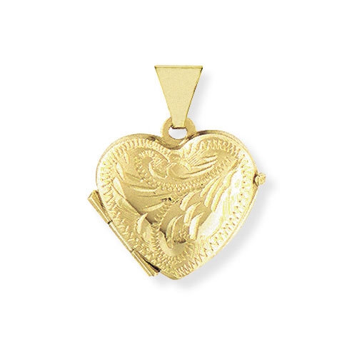 Heart Shaped Locket In 9 Carat Yellow Gold