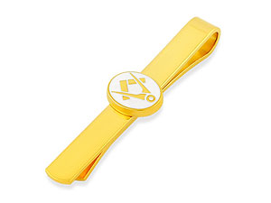 Gold Plated Masonic Tie Slide 014534