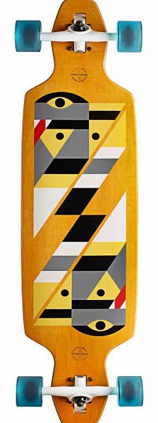 GoldCoast Serpentagram Longboard Yellow - 40 inch