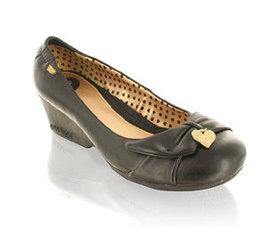 Golddigga Goldigga Casual Shoe With Low Wedge Heel