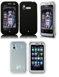 Golden Mobiles LG KM900 Arena Triple Pack (Black Silicone Skin - Crystal Case - Screen Protector) By Quik