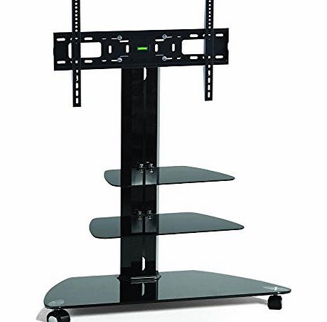 Goldline Television Stands, Corner TV Stand with wheels for 37 inch to 55 inch TV