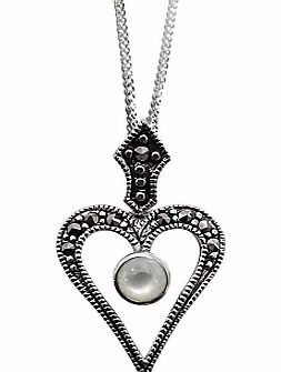 Marcasite and Mother of Pearl Pendant