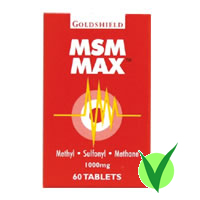 MSM Max 1000mg 60 tablets