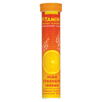 Vitamin C Orange Effervescent 1000mg 20 tablets
