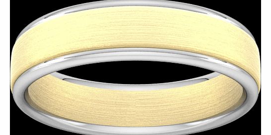 5mm Wedding Ring in 18 Carat Yellow & White Gold