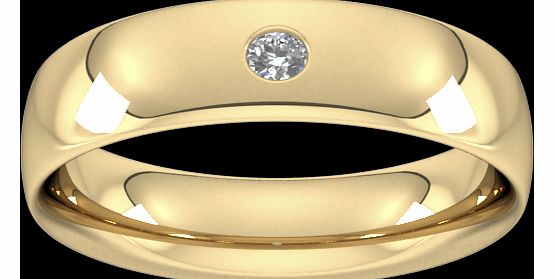 6mm Brilliant Cut Diamond Set Wedding Ring in