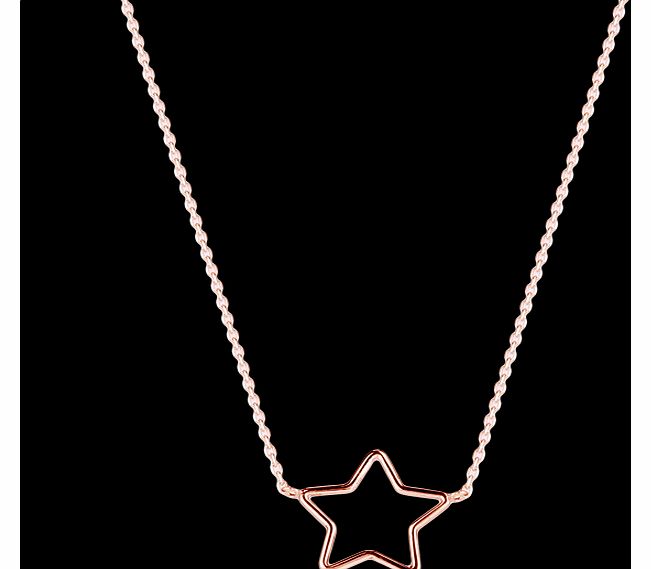 Goldsmiths 9 Carat Rose Gold Star Pendant