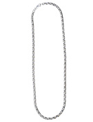 9ct white gold 20 inch diamond cut belcher chain